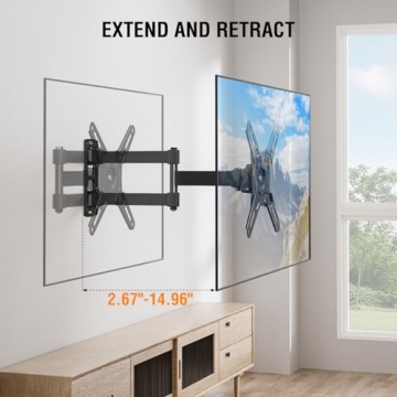 ELIVED Full Motion TV Mount Swivel Tilt Rotate 14-42 Inch