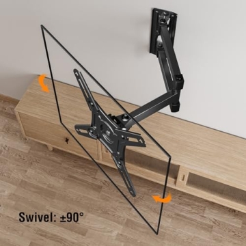 ELIVED Full Motion TV Mount Swivel Tilt Rotate 14-42 Inch