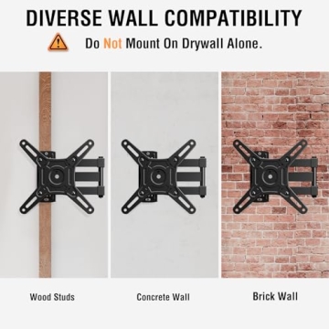 ELIVED Full Motion TV Mount Swivel Tilt Rotate 14-42 Inch