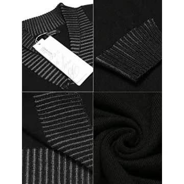 Stylish COOFANDY Men's Knitted V-Neck Sweater for Casual Wear