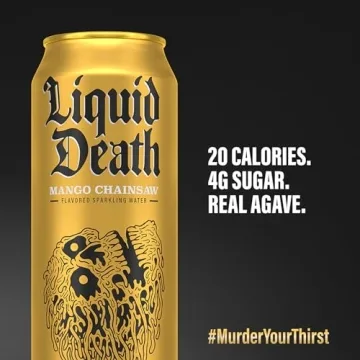 Liquid Death Mango Chainsaw Sparkling Water 8-Pack