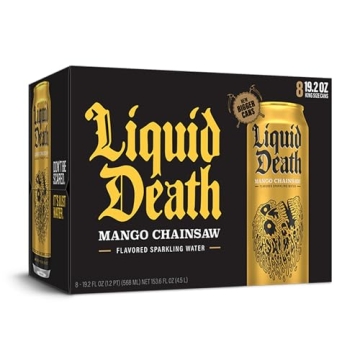Liquid Death Mango Chainsaw Sparkling Water 8-Pack