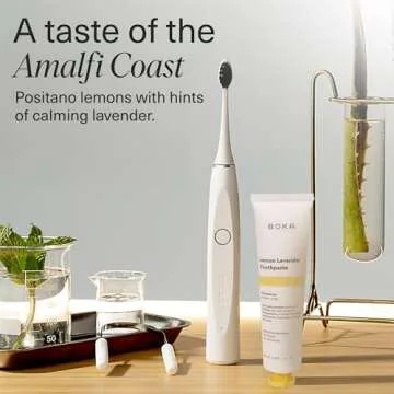 Boka Fluoride Free Travel Size Toothpaste Nano Hydroxyapatite, Helps Remineralize, Appropriate for Sensitive Teeth, Whitening - for Adult, Kids Oral Care - Lemon Lavender 1.3 Fl Oz 2Pk