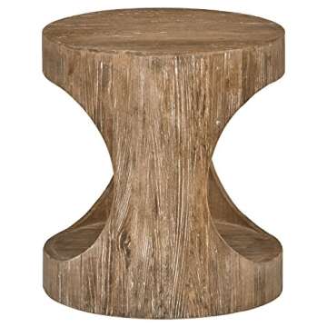 Stone & Beam Miramar Elm Cutout End Table 19.7 Inch