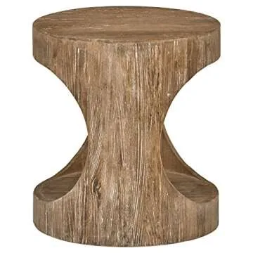 Stone & Beam Miramar Elm Cutout End Table 19.7 Inch