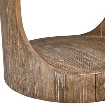 Stone & Beam Miramar Elm Cutout End Table 19.7 Inch