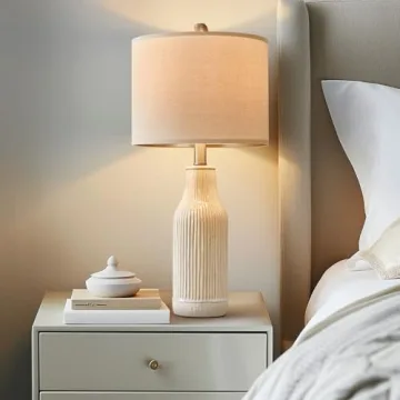 USumkky Modern Ceramic Table Lamp Set of 2 for Home