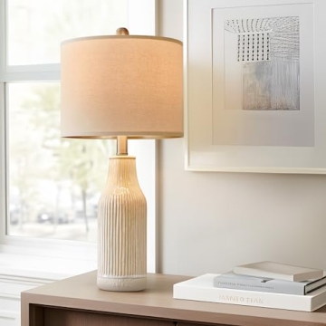 USumkky Modern Ceramic Table Lamp Set of 2 for Home
