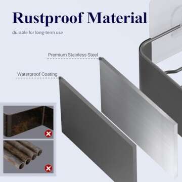 Kitsure Rustproof Shower Caddy - Easy Install 2 Pack