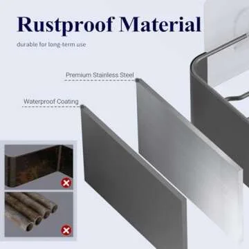 Kitsure Rustproof Shower Caddy - Easy Install 2 Pack