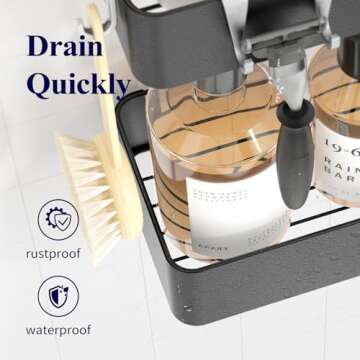 Kitsure Rustproof Shower Caddy - Easy Install 2 Pack