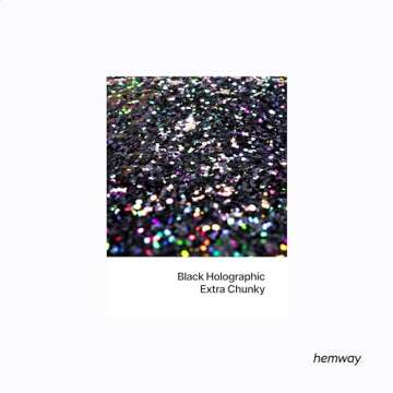 Hemway Premium Ultra Sparkle Glitter Multi Purpose Metallic Flake for Arts Crafts Nails Cosmetics Re...