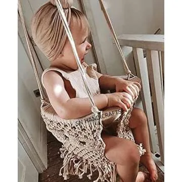 Macrame Baby Swing for Safe and Stylish Playtime