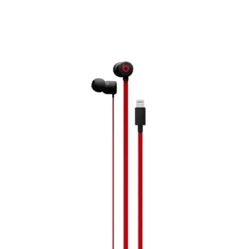 Beats urBeats3 Earphones Lightning Connector Renewed - Black-Red