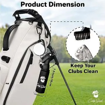 Caddy Splash Golf Club Brush Cleaner - Efficient & Portable