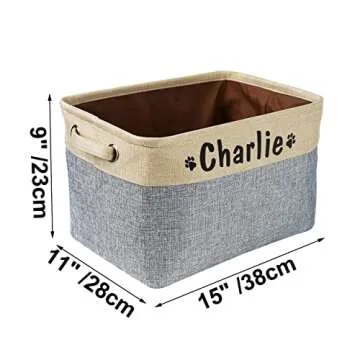 Personalized Dog Toy Storage Basket for Every Pet Owner