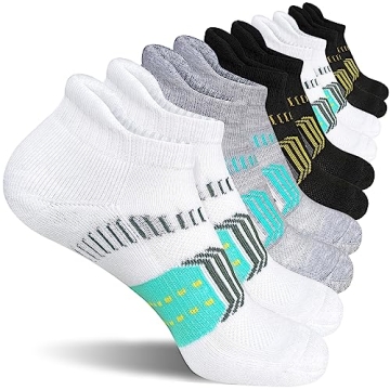 Suaskk Women's Cushion Ankle Running Socks - 5 Pairs