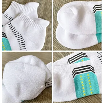 Suaskk Women's Cushion Ankle Running Socks - 5 Pairs