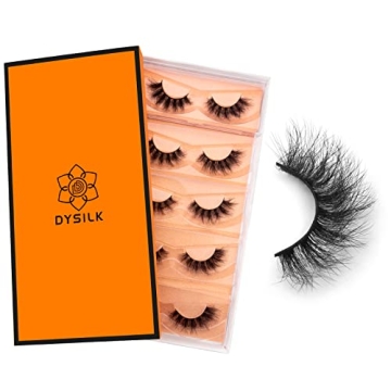DYSILK Fluffy Mink Eyelashes | 5 Pairs of Natural Look Lashes