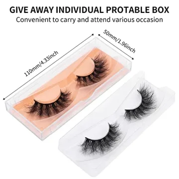DYSILK Fluffy Mink Eyelashes | 5 Pairs of Natural Look Lashes