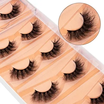 DYSILK Fluffy Mink Eyelashes | 5 Pairs of Natural Look Lashes