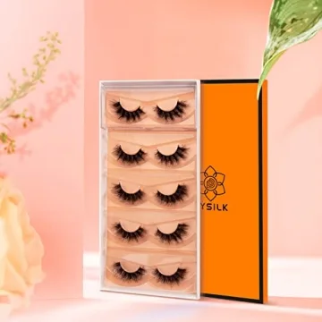 DYSILK Fluffy Mink Eyelashes | 5 Pairs of Natural Look Lashes