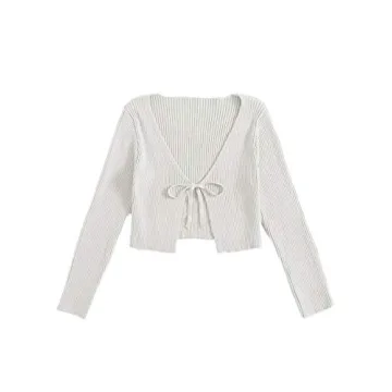 Floerns Women's Cozy Cropped Cardigan - Stylish Summer Layering