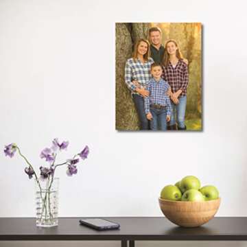 TNMGD Create Personalized Wall Art with Your Photo on Canvas - Custom Canvas Prints for Family - Per...