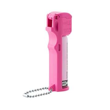 Mace Brand Self Defense Mace Pepper Spray, 12' Spray Stream, 10% OC Pepper Spray with UV Marking Dye, Attention-Grabbing Pink Case, Keychain & Belt-Clip, 18 Grams, 4.25" x 1.25" Personal Size (80347), Hot Pink