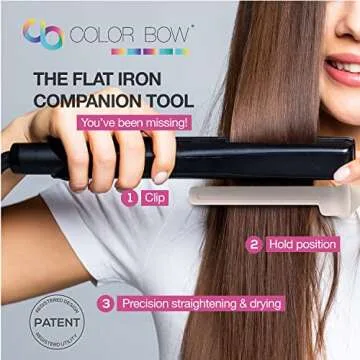 ColorBow Teasing Clip Comb (5 Pack) Teasing Comb, Coloring Styling Tools - Hairstylist Must Haves for Highlights balayage board Companion Ombré Trimming & Cutting - Flat Iron Comb Attachment Clip on