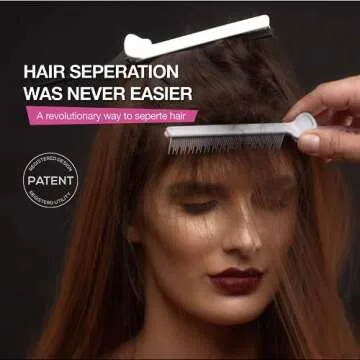 ColorBow Teasing Clip Comb (5 Pack) Teasing Comb, Coloring Styling Tools - Hairstylist Must Haves for Highlights balayage board Companion Ombré Trimming & Cutting - Flat Iron Comb Attachment Clip on