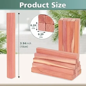 UNIVIVO 50PCS Cedar Sticks for Fresh Storage Aromas