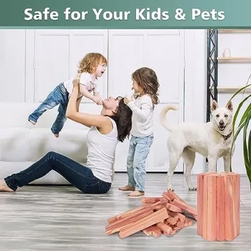 UNIVIVO 50PCS Cedar Sticks for Fresh Storage Aromas