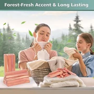 UNIVIVO 50PCS Cedar Sticks for Fresh Storage Aromas