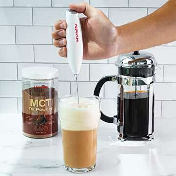 H.V.M.N. Electric Frother - Perfect Mixing for Coffee and Smoothies