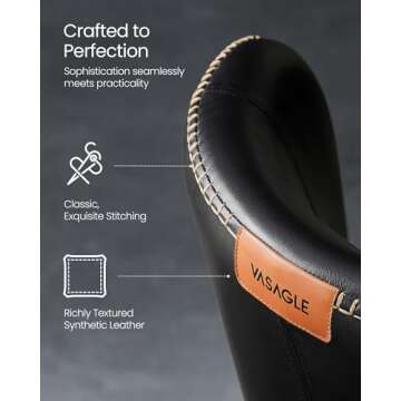 VASAGLE EKHO Dining Chairs - Set of 4, Stylish Comfort