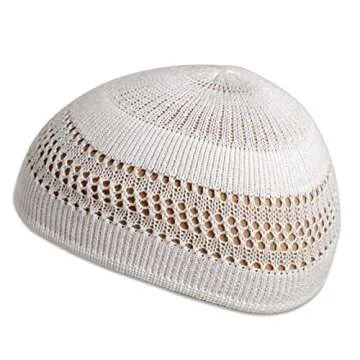 SnugZero Unisex Cotton Lattice-Knit Beanie for Comfort
