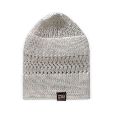SnugZero Unisex Cotton Lattice-Knit Beanie for Comfort