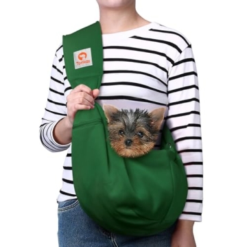 TOMKAS Dog Sling Carrier for Small Dogs - Comfort & Safety in One