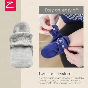 Zutano Organic Baby Booties with Grippers for Comfort