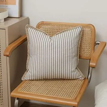 Hckot Elegant Farmhouse Pillow Covers - 2PC Set