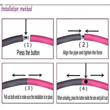 REDSEASONS Exercise Hoop for Adults，Lose Weight Fast by Fun Way to Workout,Easy to Spin, Premium Quality and Soft Padding Exercise Hoop，with Free Accessory Skipping Rope