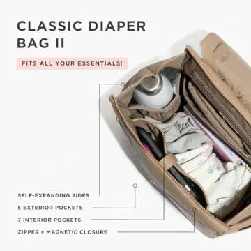 Freshly Picked Classic II Diaper Bag Backpack Stylish & Functional