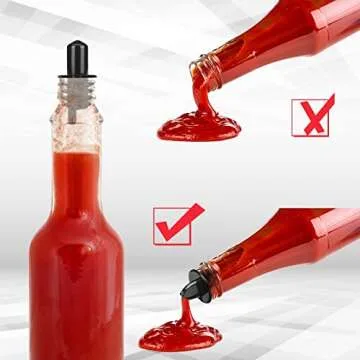 Bottle Pourers Syrup Pour Spouts Including Snow Cone Syrup Liquor Bottle Pourers and Rubber Dust Cap Covers Dispenser Accessories(30 Pcs)