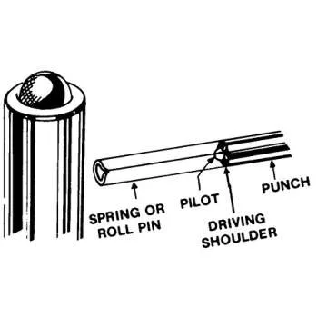 Wilde Tool 36-Piece Roll Spring Punch Set - Durable & Reliable