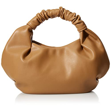 The Drop Women's Addison Soft Volume Hobo Tote Bag – Versatile Mocha Elegance