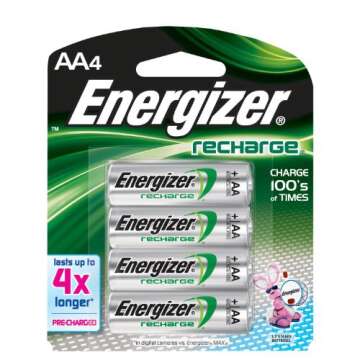 Energizer Rechargeable AA NiMH Batteries - Long Lasting & Eco-Friendly