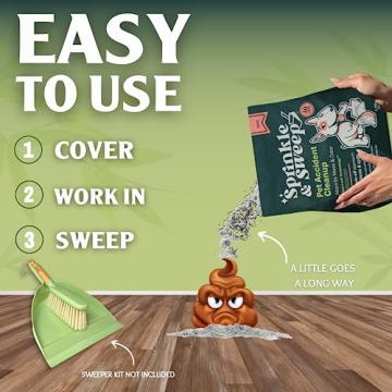 Pet Cleanup Made Easy with Sprinkle & Sweep for Messes