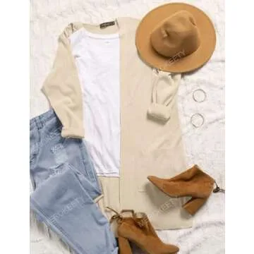 Stylish MEROKEETY Knit Hoodie Cardigan for Women