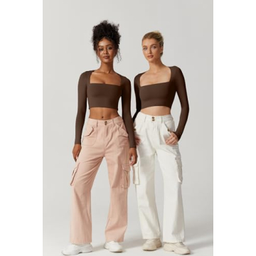 Shop QINSEN Women's Sexy Square Neck Crop Top - Stylish Comfort